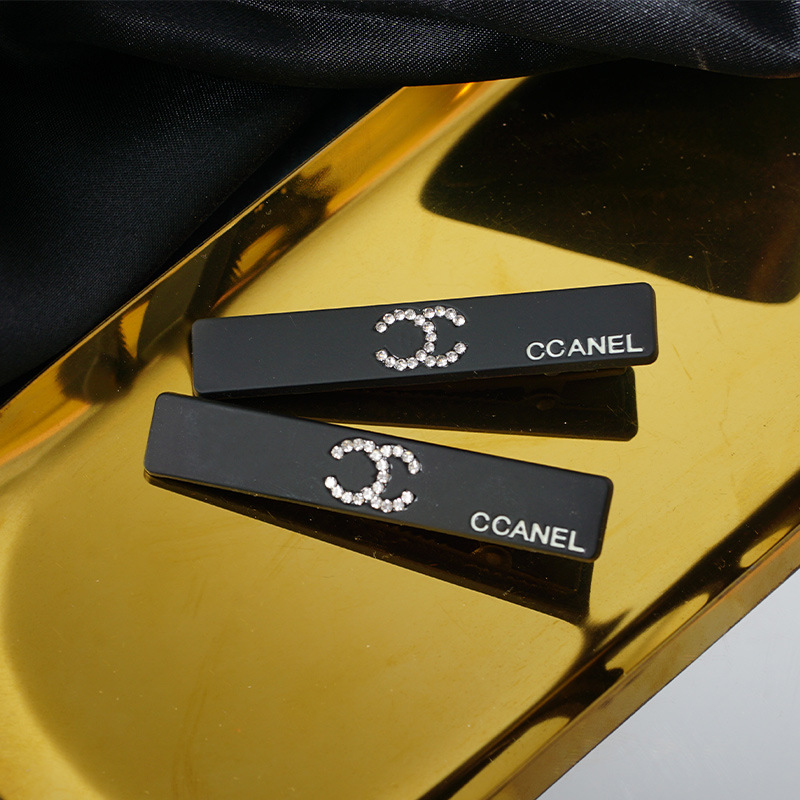 2 Pcs/Set Designer Hair Clips Women Jewelry BB Hairpin Classic Fashion Temperament Simple One Word Clip-image-1106468991