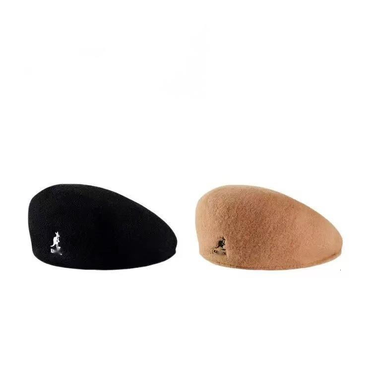 Kangoo Designer Beanie Baseball for Man Woman Kangaroo Trendy Brand Duckbill Cap 504 Style with Steel Stamp Wool Beret Fashion Versatile Hat