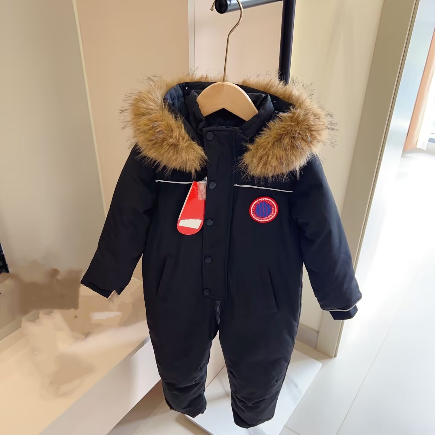 baby Down Coat Baby Overalls Jacket Real Fur Boy Jumpsuits Toddler Girl Clothes Snow Suit Winter Thick Infant Overcoat Kids Romper A4 W260911