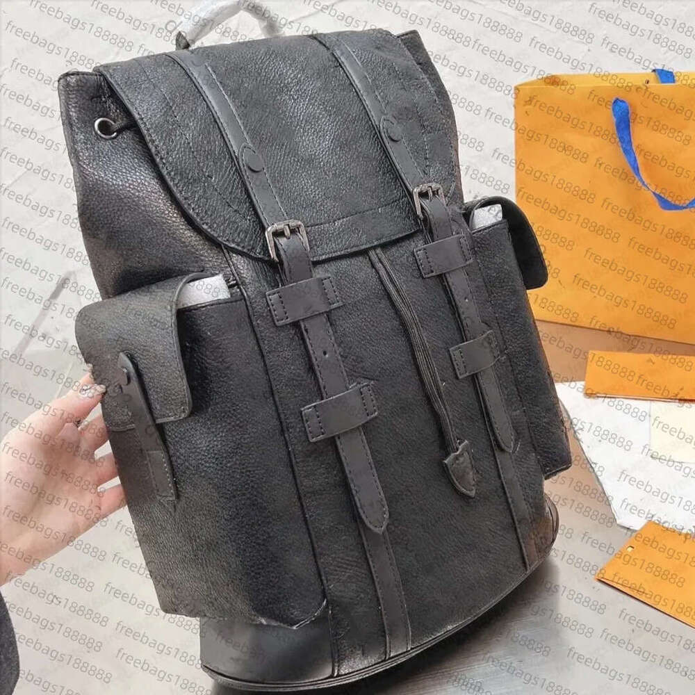 10A 2024 Haute qualité mode hommes et femmes en cuir à carreaux emed sac à dos de poche sac de créateur floral sac à dos de voyage