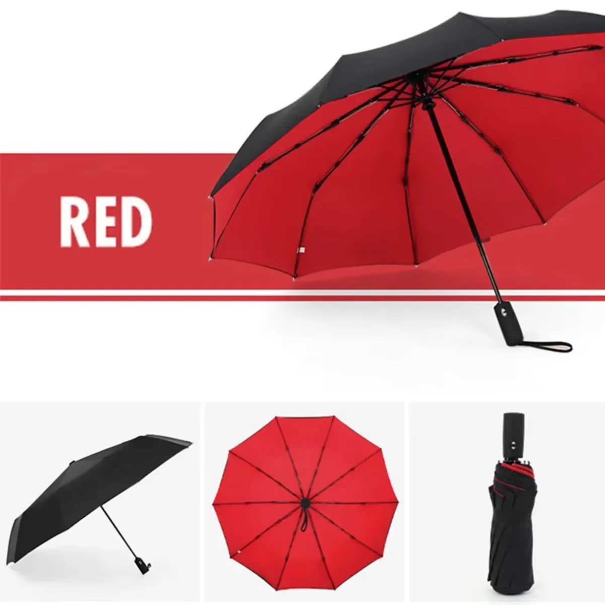 2025 NEW Hot Sae Windproof Double Layer Resistant Umbrella Fully Automatic Rain Men Women 10K Male Large Umbrellas Parasol C251027 M260303-image-1096023524