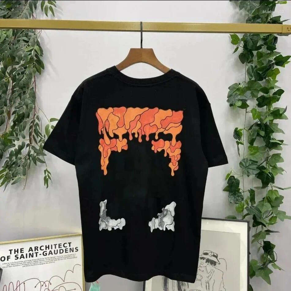 Off White T Shirt Mens Designer 2026 New Fashion Luxurys Clothing Round Neck Men Women Loose Tees Top Man Classic Casual Street Arrow Graffiti Tees