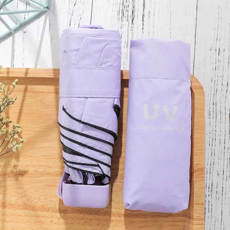 Small Fashion Folding Umbrella Rain Women Gift Men Mini Pocket Parasol Girls AntiUV Waterproof Portable Travel Umbrella C251027 M260302-image-1095985245