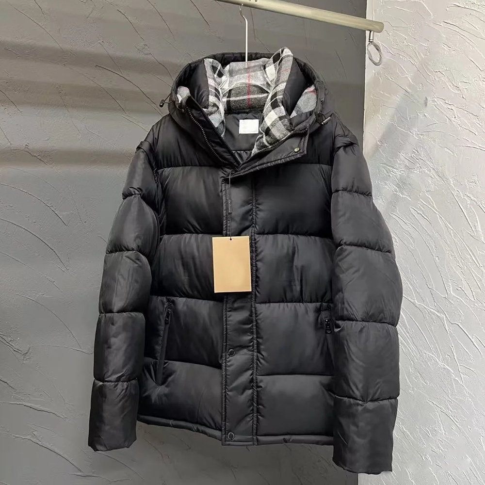 Mens puffer jacket designer winter jacket technical parkas lockwell jackets man women with removable sleeves luxury letter plaid down cotton warm co