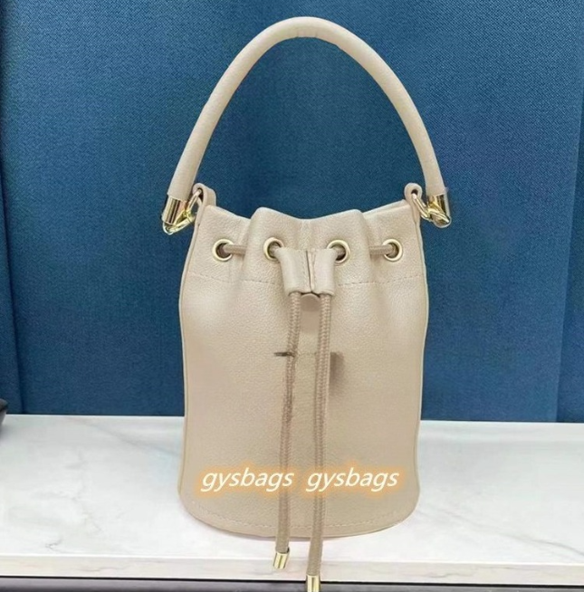 Sac seau de bonne qualité pour femmes, sac à bandoulière de styliste, sac à main de luxe à la mode avec boucle en corde, poche PU 22cm multicolor