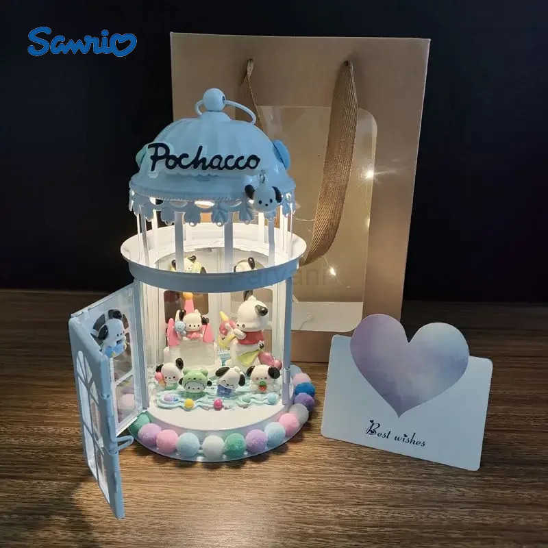 Sanrio Sanrio Pochacco Cream Glue Diy Material Package Kawaii Cute Charging Night Light Ornaments for Friends Creative Birthday Gifts L251028-image-1081992980
