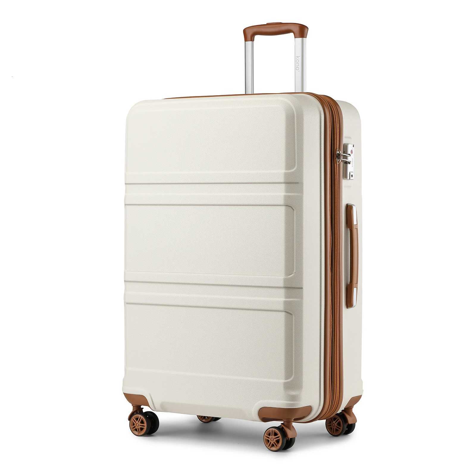 Kono 3Piece Travel Suitcase Set Hard Shell Luggage with TSA Lock 20 24 28 Lightweight 360 Wheels W251028-image-1082098452
