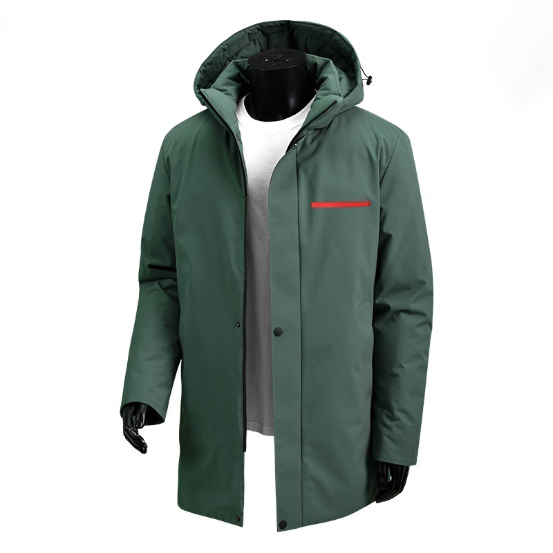 Winter designer down jacket men fashion hooded red logo black mens cotton coats outdoor warm casual loose men jacket sports versatile men's out