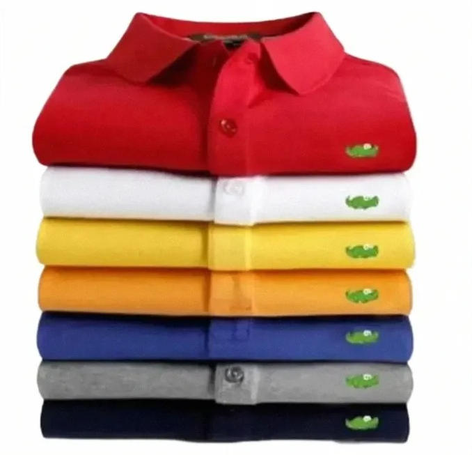 High Quality Brand new Mens Top Crocodile Embroidery Polo Shirt Short-Sleeve Solid Polo shirt Men Polo Homme Slim Men Clothing Camisas Polos Shir-image-947312402