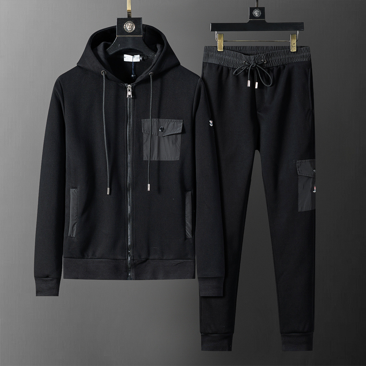 Survêtements de luxe pour hommes designer vêtements de sport pour hommes de luxe coton pour hommes à manches longues poche de mode classique cour