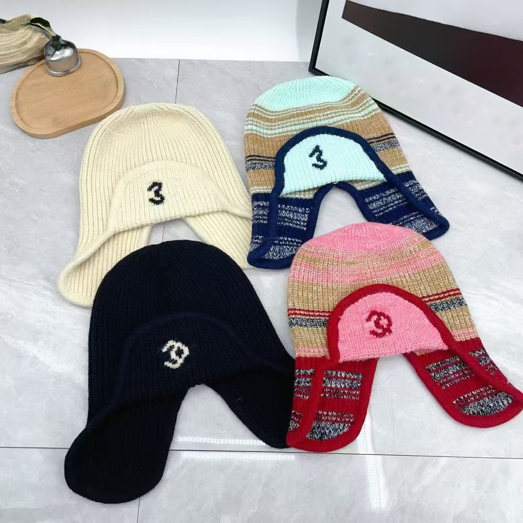 Designer Mens Womens Knitted Trapper Hats Warm Skull Cap Embroidery Casual Classic Fashiona Beanie Men Hats Color Unisex Beanies Hat Winter Caps Hig