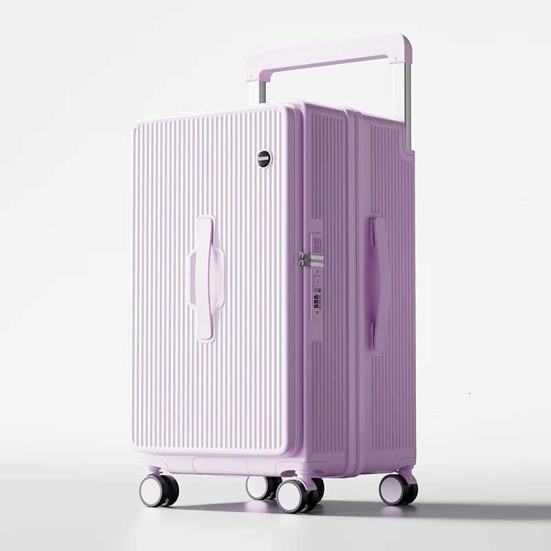 Large Capacity Suitcase Extra Large Size 283032 inches 2025 New Model Luggage Side Opening Wide Handle Travel Suitcase W251028-image-1082097819