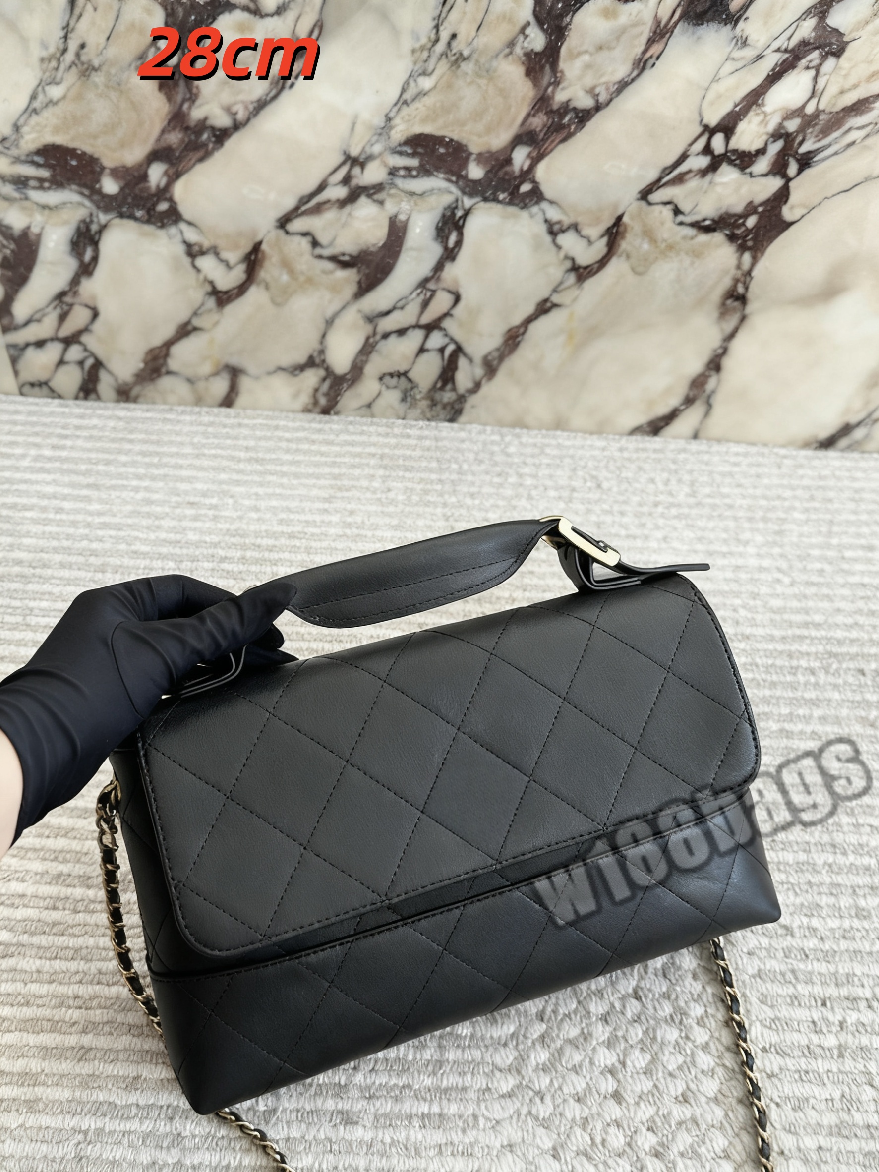 Classic Genuine Leather Party Flaps Handbags Womens Evening Shoulder Bags Panelled Chain Bags