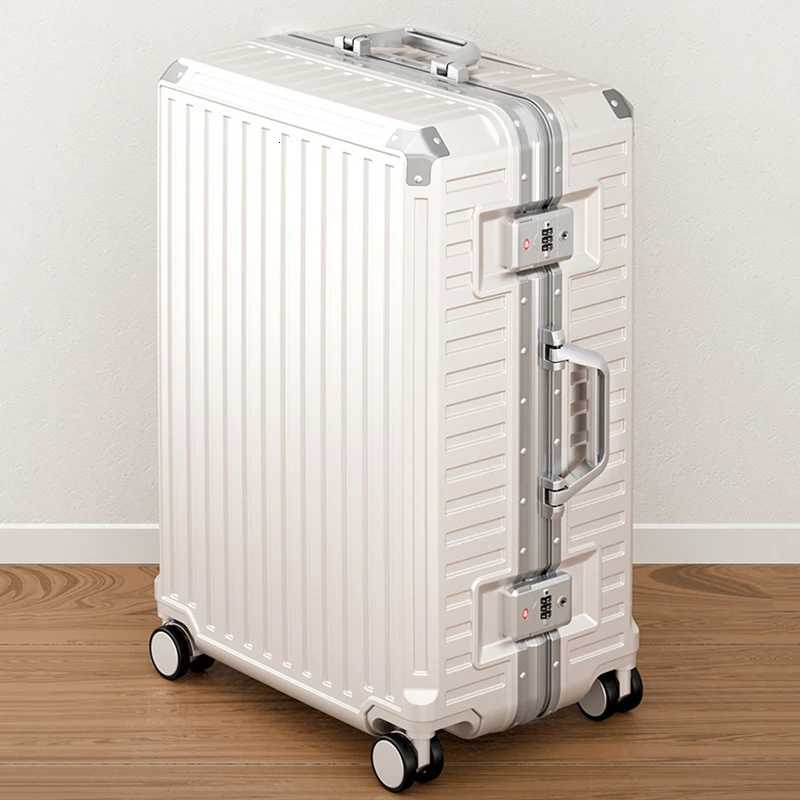 Luggage Unisex 20inch CarryOn Suitcase 29inch Large Capacity Aluminum Frame Travel Password Suitcase with Smooth wheels W251028-image-1082096877