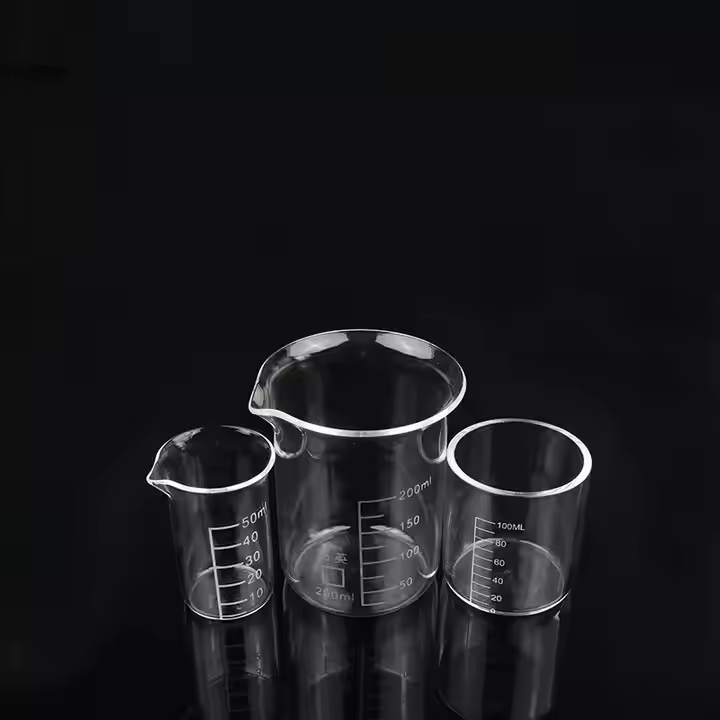 Customized High Temperature Resistant High Quality Laboratory Quartz Glass Beakers of Various Sizes-image-1081920906