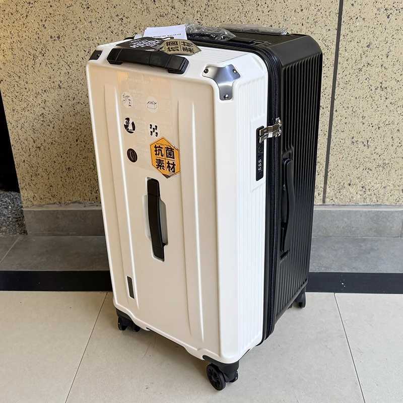 Carrier 28inch Large Size Luggage 30323650 inch Explosionproof Five Wheels Brake Travel Suitcase Thickened PC Material W251028-image-1082097630