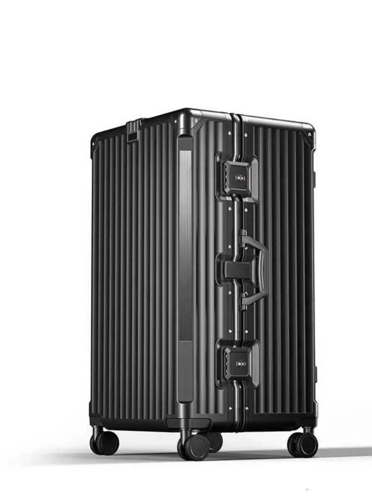 Large Capacity Suitcase TSA Lock Rolling Luggage PC Travel Bags with Wheels Oversized 24262830 inch Aluminum Frame W251028-image-1082097043