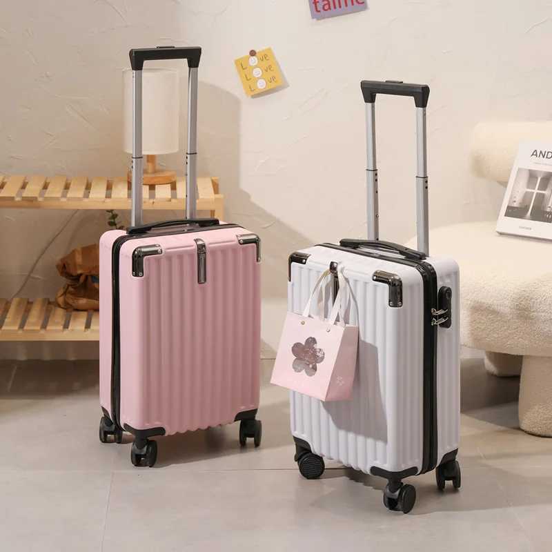 18 inch Lightweight Student Password Travel Suitcase Small Luggage Male Universal Wheel Female Boarding Trolley Case W251028-image-1082096980
