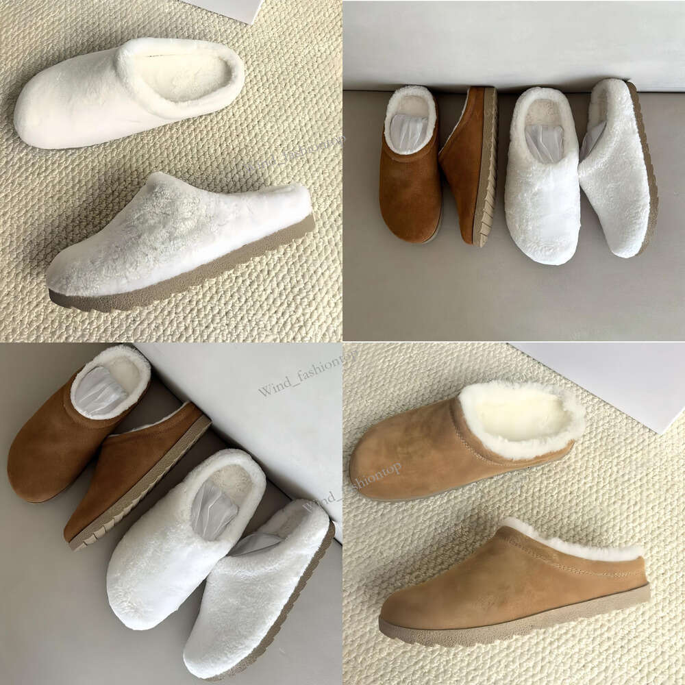 33 Designer Femmes Sherpa Récupération Pantoufles Fourrure Diapositives Sabots Furry Mules Automne Hiver Slide Clog Chaussures Confortable Fuzzy