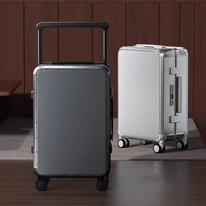 Aluminummagnesium Alloy Suitcase Metal Wide Handle 20inch Business Carryon Luggage 24 Largecapaticy Travel Password Case W251028-image-1082096494