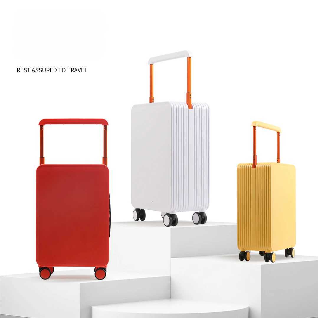 New Upgrade Suitcase ABSPC Password Trolley Case Wide Handle Luggage Large Capacity Fashion Suitcases Travel Multicolour W251028-image-1082096756