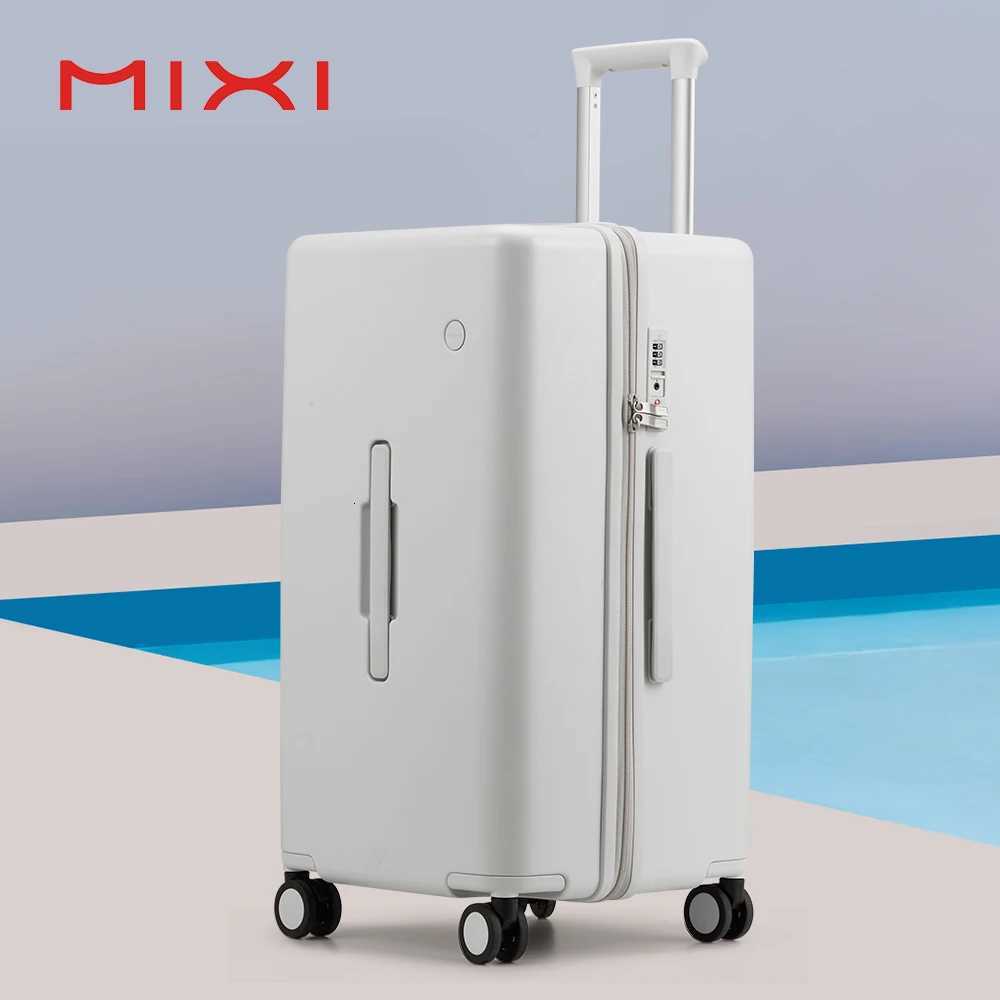 Mixi LargeCapacity Suitcase 24 26nch Checked in Rolling Wheels PC Luggage TSA Lock Trolley Case Travel Suitcases Trunk M9301 W251028-image-1082097737