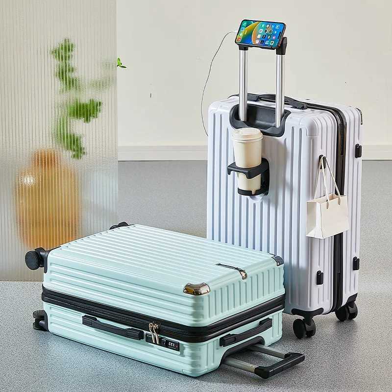 Lightweight Suitcase for Travelling Password Protected Childrens Luggage Carry Bag for Men and Women Leather Suitcase 2026Inch W251028-image-1082097699