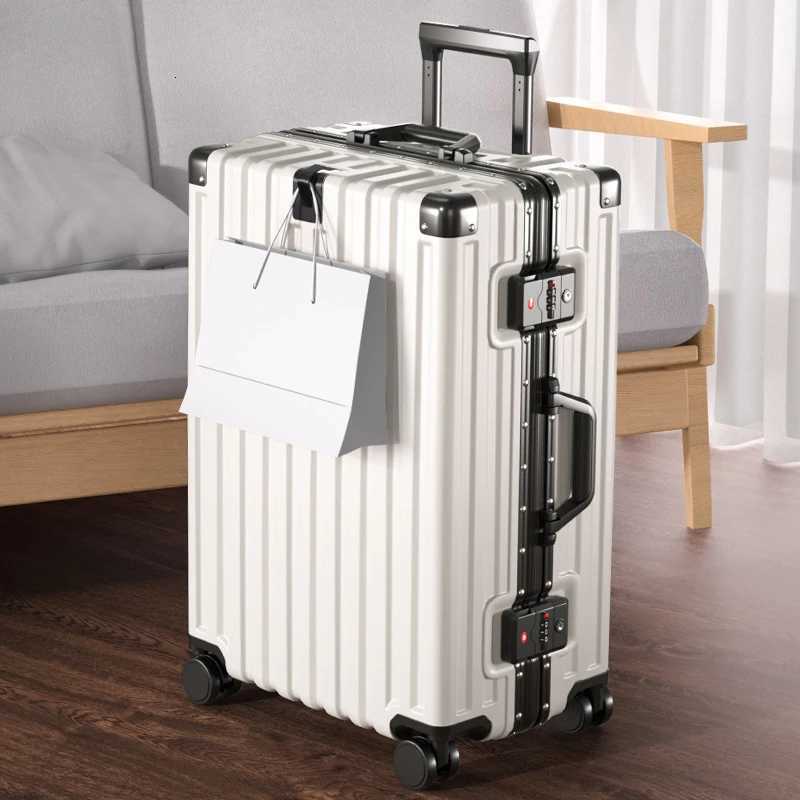 2025 New Model Travel Suitcase Large Capacity Durable and Sturdy Leather Luggage Boardable Trolley Case with Combination Lock W251028-image-1082096753