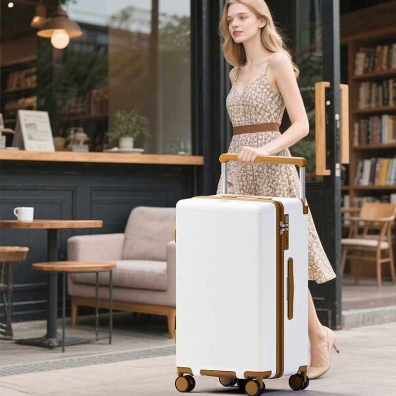 New Multifunctional Luggage Wide Trolley Explosionproof Zipper 20 inch Carrier 2228 inch Large Capacity Travel Suitcases W251028-image-1082096844