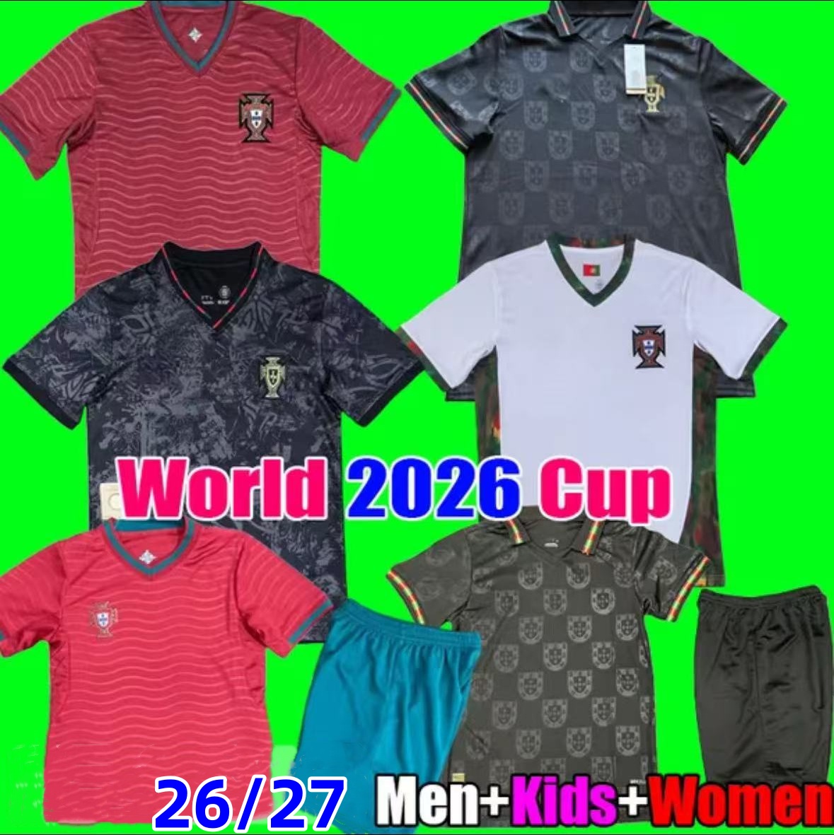 2026 2027 Portugal soccer Jerseys RONALDO 26 27 Training Home Away National team football Kit shirts BRUNO FERNANDES PEPE JOAO FELIX RUBEN Men Ki-image-921333120