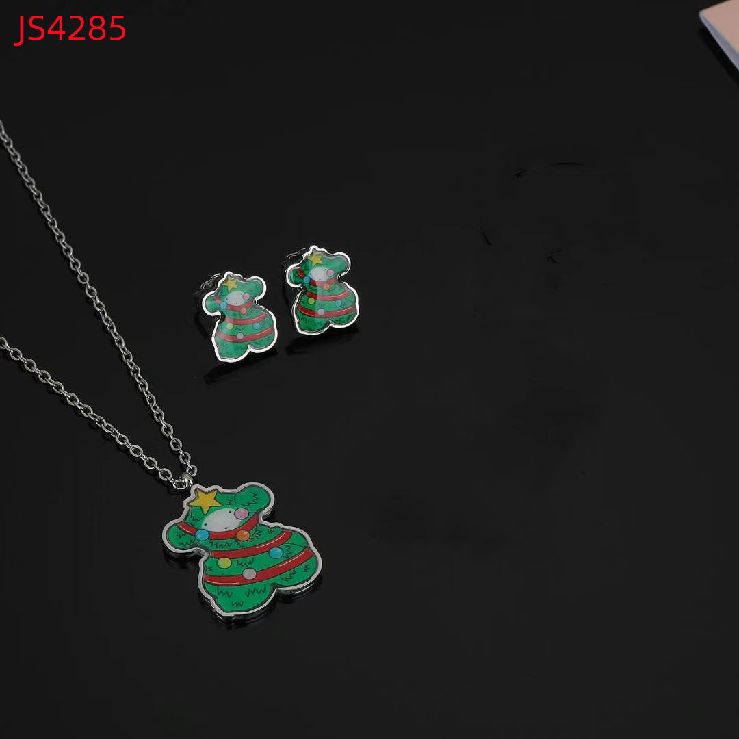 New Fashion Women Girls Silver Gold Stainless Steel Copper Can Open Span Bear White Color Stone Heart Pendant Earrings Jewelry-image-1082029752