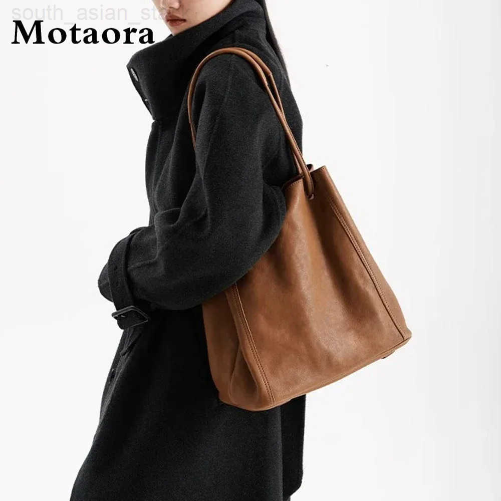 MOTAORA Genuine Leather Handbag for Women Retro Designer Crossbody Bag Shoulder Bag Natural Cowhide Ladies Purse Tote Z251030