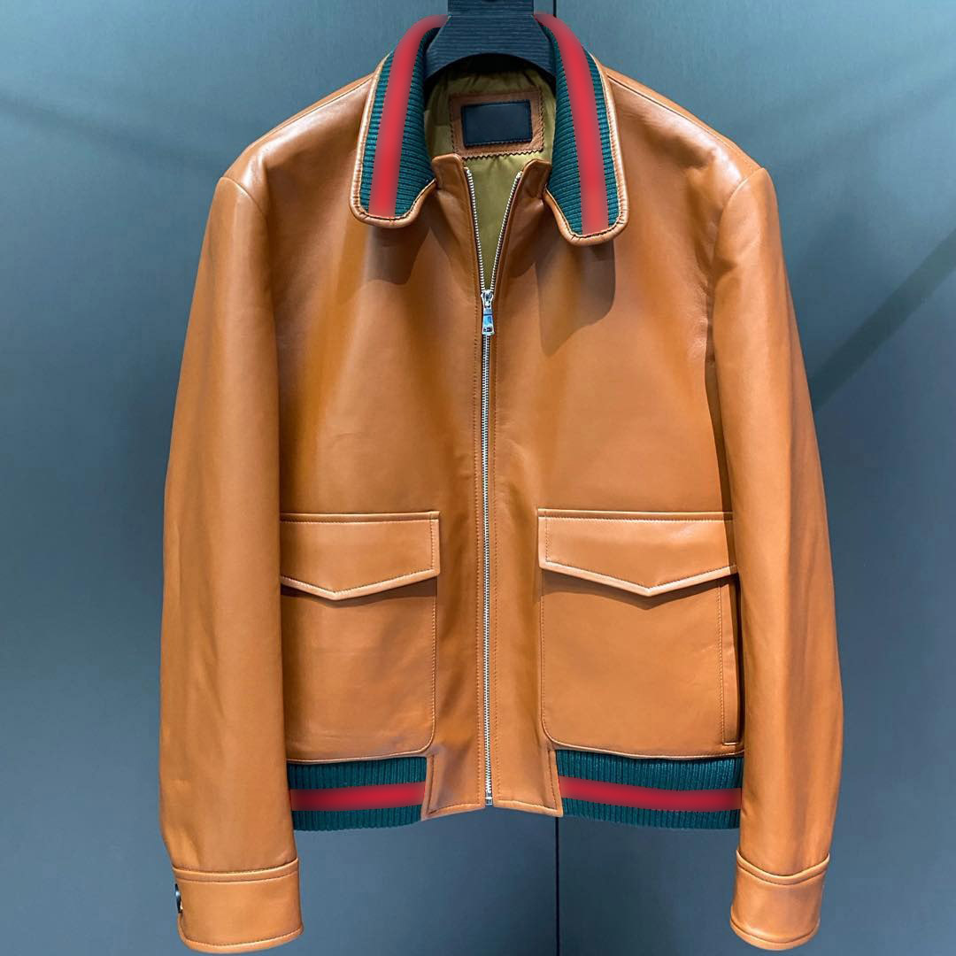 Men's plus size Outerwear Genuine Leather Coats Puffer Jacket hoodie suit hooded casual fashion top quality designer jackets B171u45
