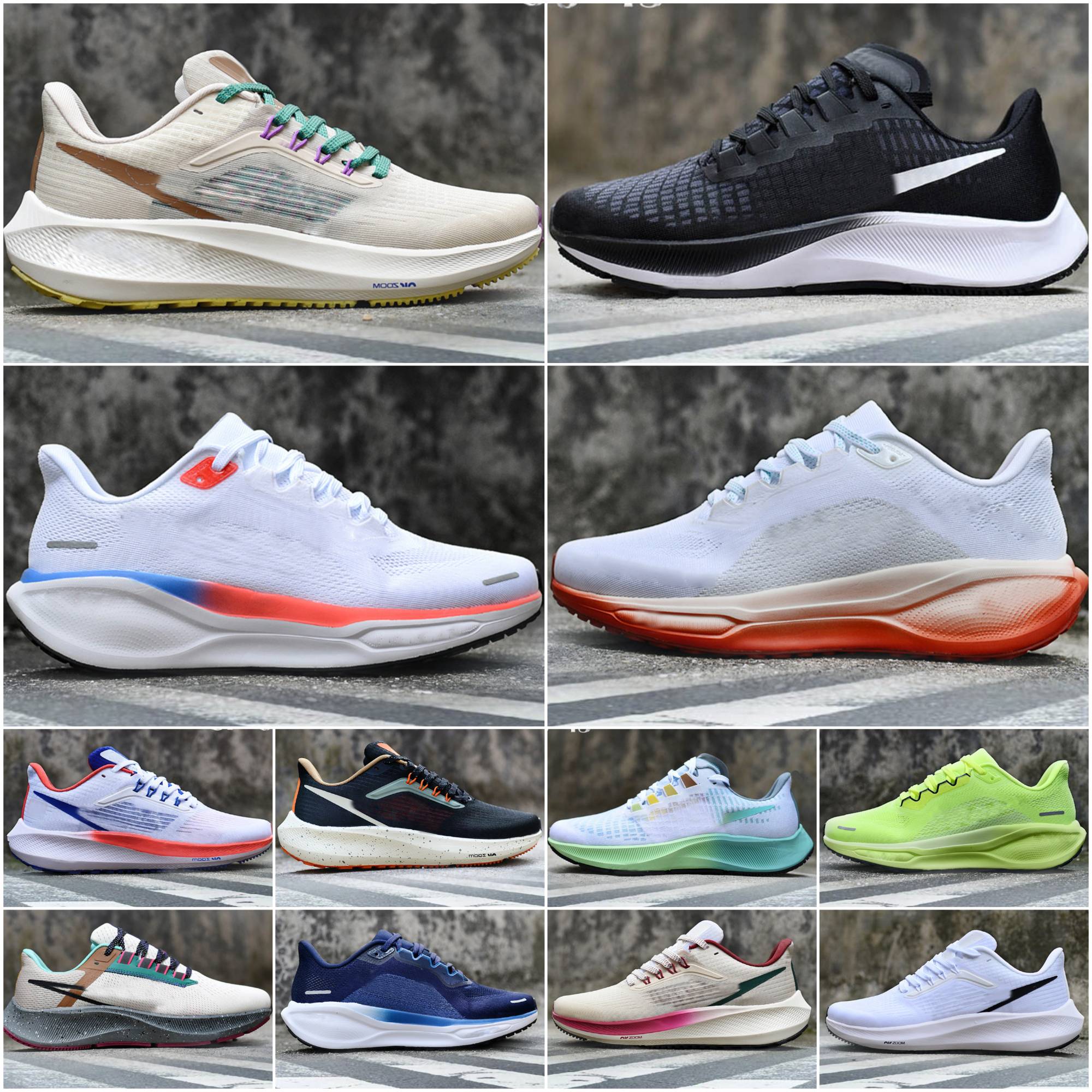 Mens Pegasuss 41 Casual Shoes ZM 38 39 Triple Black White Be True Midnight Navy Chlorine Blue Ribbon Aurora Green Wolf Grey Butterfly Women Designer