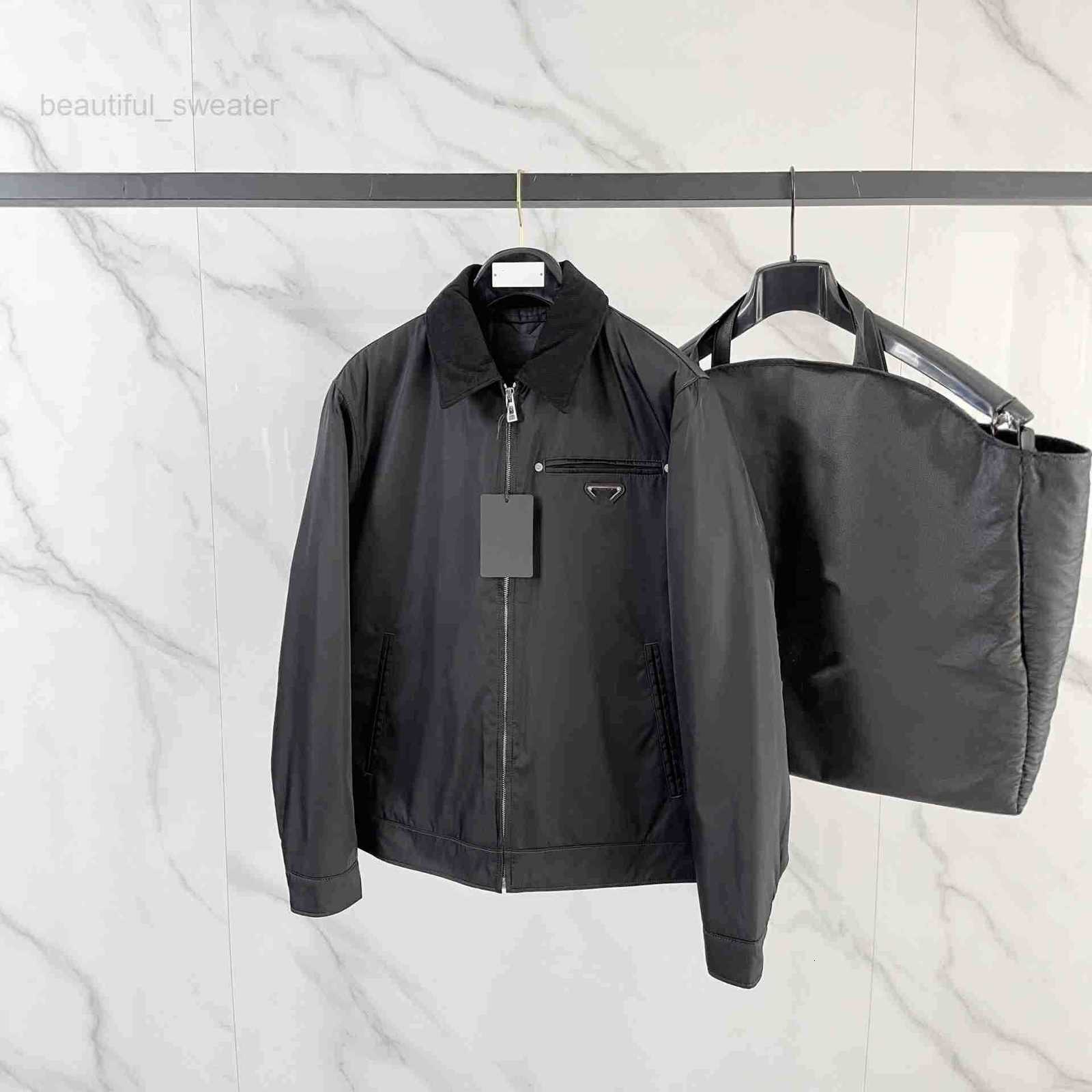 Men's Down & Parkas designer Original P Brand 25 Autumn Winter Iron Label Nylon Lapel Jacket Cotton Coat Business Versatile K2G4