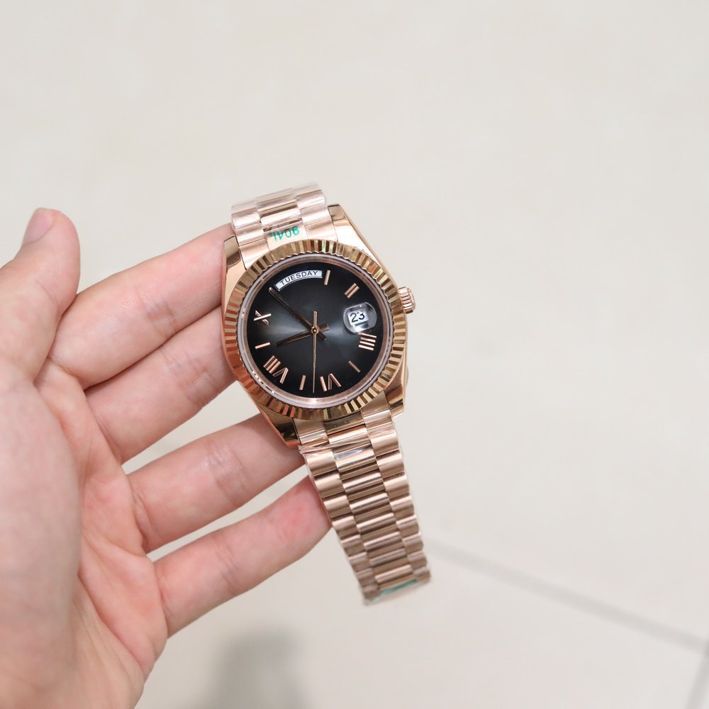 Luxury Mens Watch Gradient 40mm High Quality Automatic Watch 904 Lstainless Steel for Men Watches Roman Numeral Time Scale Brand Wristwatch-image-768577309