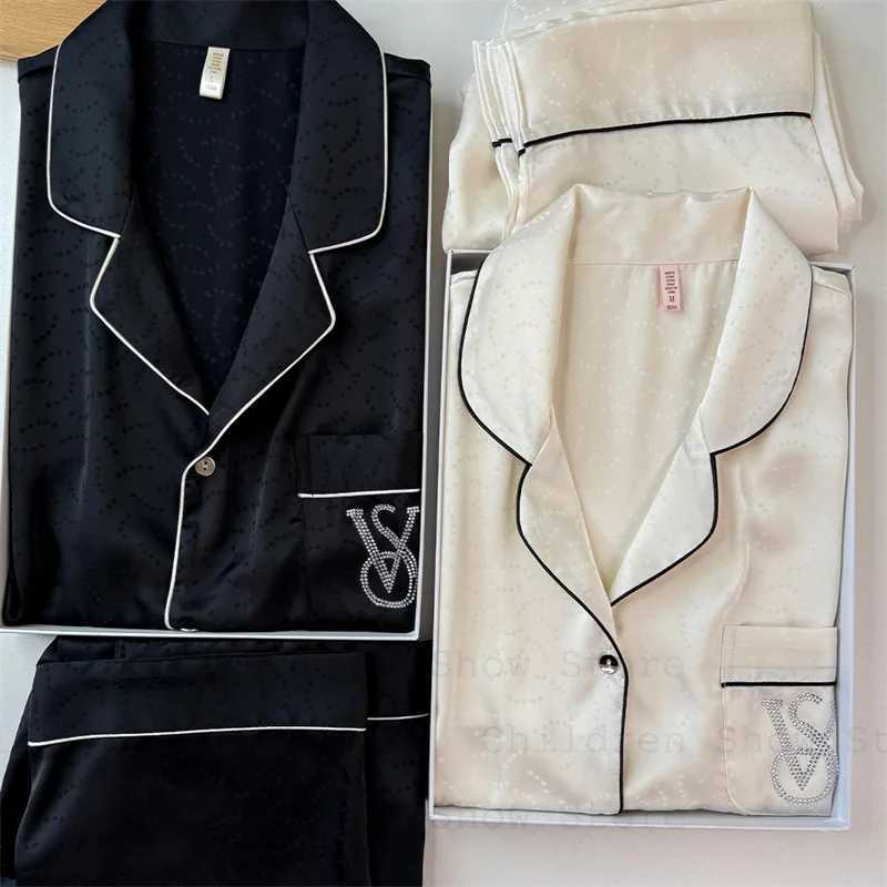 Short Sve Pajamas Sets Women Jacquard Loungewear Men Couple Summer New Homewear Loose Pijama Mujer Luxury 2 Pieces Lingerie S251030-image-1082423808