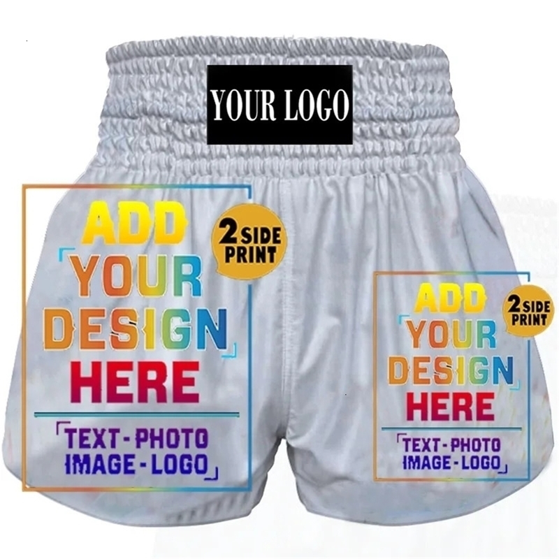 Custom MMA Muay Thai shorts bring your or Taekwondo pants adult ren sanda boxing pants for men and women 251030CJ
