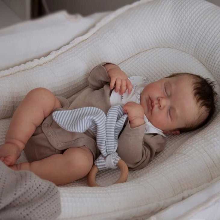 50 cm LUOLUO Reborn Doll Cloth Body - Reborn Doll for Cross-border Export Trade S251031-image-1039406731
