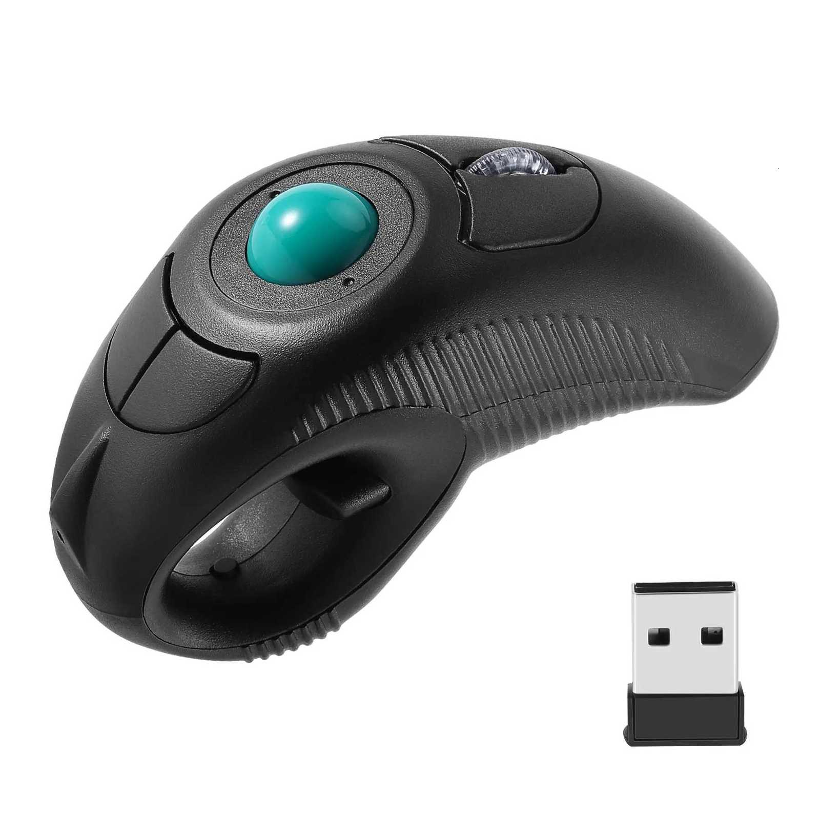 Digital 24GHz Wireless Trackball Mouse Ergonic Design Finger Using Track Ball Mouse Handheld Optical M for Android TV PC C251031-image-1082614775