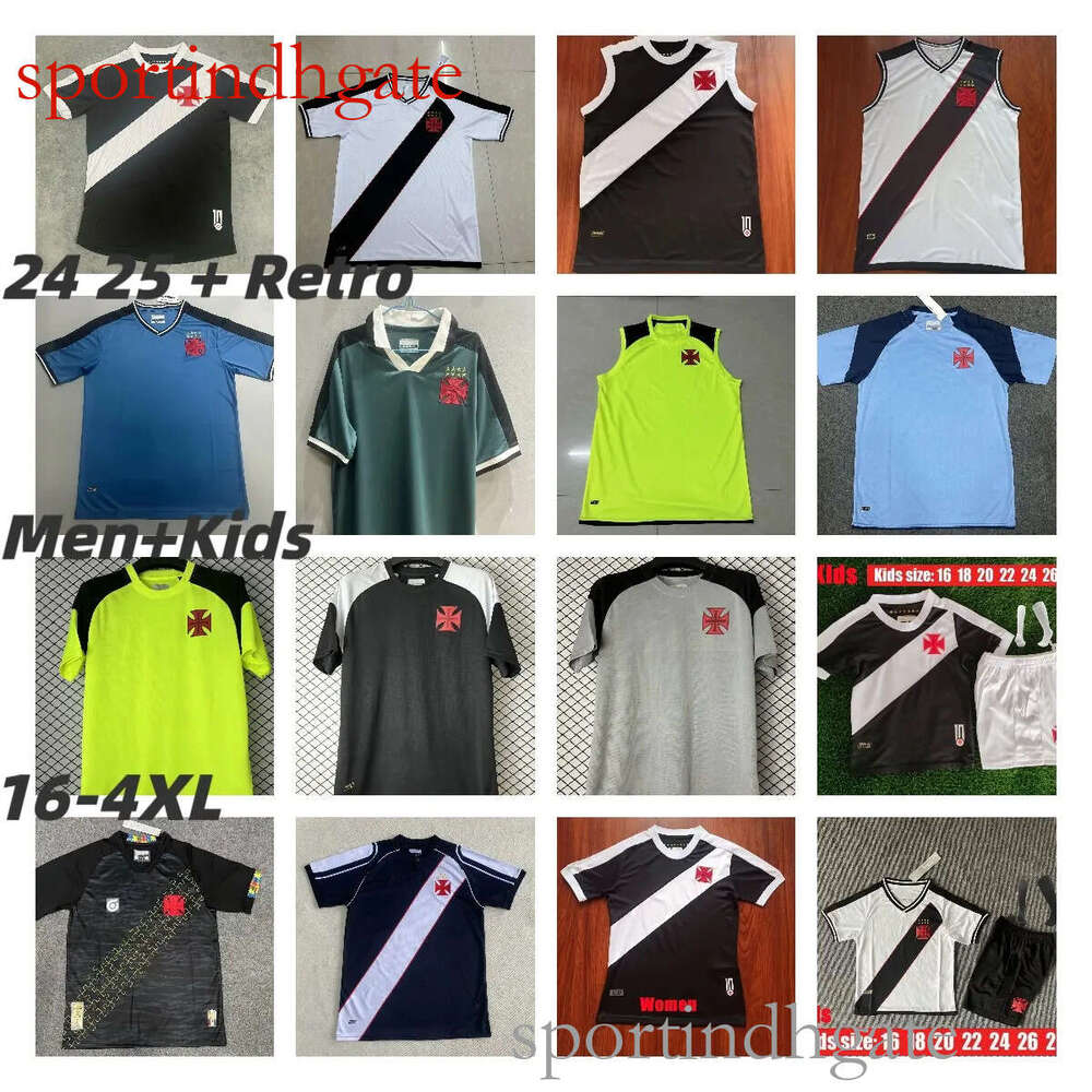 Vasco da Gama Soccer Jerseys - Polyester, Custom, Short Sleeve, Breathable, Moisture Wicking, Quick Dry, 2024, Men's, Kids, 4XL good