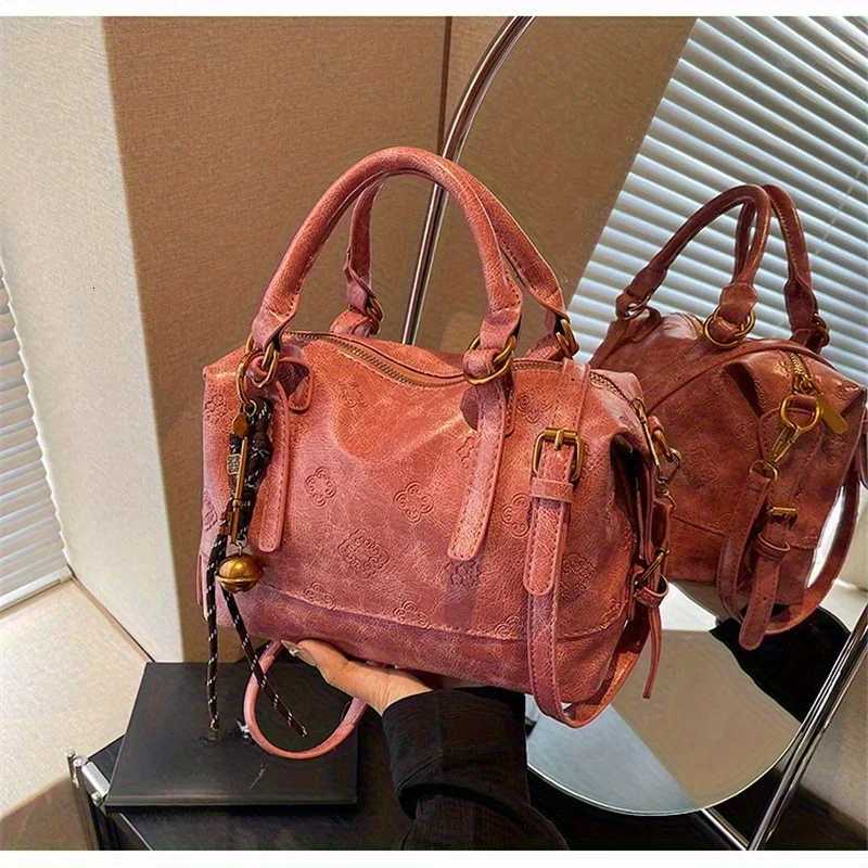 2025 New High Quality Womens Boston Crossbody Luxury Square Handbag Designer Brand Fashion PU Shoulder Tote Bag Z251029