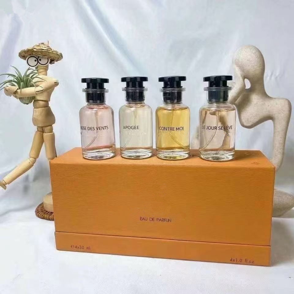 Perfume Set 4*30ml City Of Stars Pacific Chill Imagination California Dream Long Lasting Smell Fragrance Gift Box Kit-image-961023592