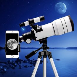 F30070 Telescopio astronómico Profesional Alto aumento Bak4 Prism HD para la luna mirando Stargazing Bird 240408