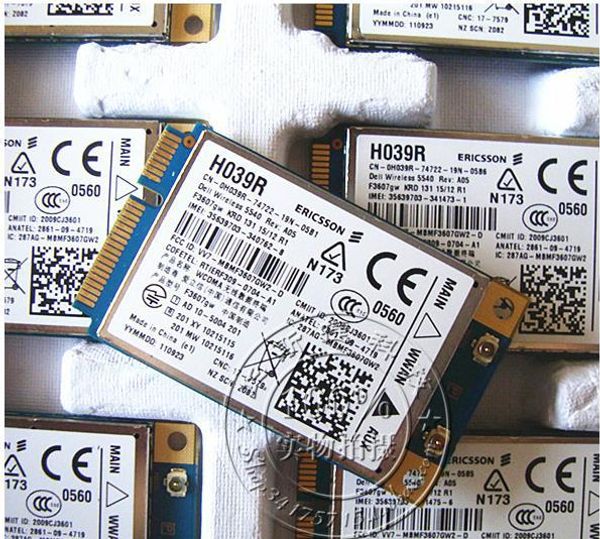 Livraison gratuite F3607gw E6400 WWAN 5540 DW5540 Carte MODULE 3G POUR E6400 E6500 E6410 E6510 E4200 DELL 5540 C680R H039R