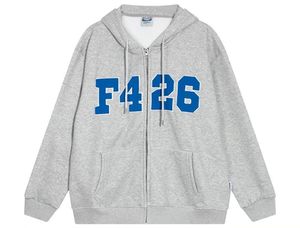 F426 Designer Hoodies Heren Hoodie Mannen en Vrouwen Hoodie Kwaliteit Woon-werkverkeer Kleding High Street Gedrukt Regelmatige Letter Aaa 840