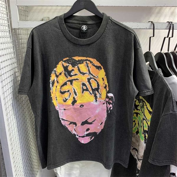 Les t-shirts masculins F4UP Star Star Short T-shirt de haute qualité Casual Leisure Street Clothing for Men Illusory963 and Women Hip Sleved Hop Fashion Outdoor