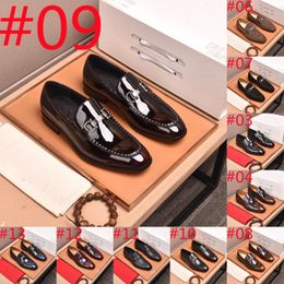 F5 / 23Model Luxueux style italien chaussures de haute qualité en peau de vache dure chaussures de mariage formelles pour hommes bout pointu gentleman hommes brogues chaussures oxford