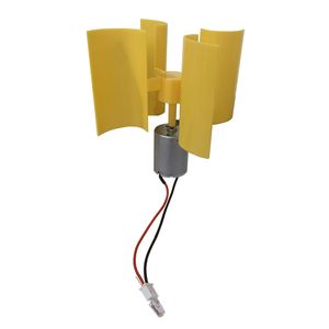 F5 Red Light Vertical Axis DC Micro Wind Turbine Diy Technologie Productie Fysiek Power Generation Principle Experiment