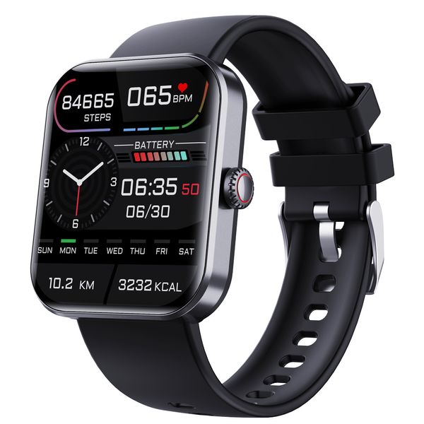 Reloj deportivo F57L, frecuencia cardíaca, control de la presión arterial, información de la temperatura corporal, pulsera de empuje, reloj inteligente de regalo